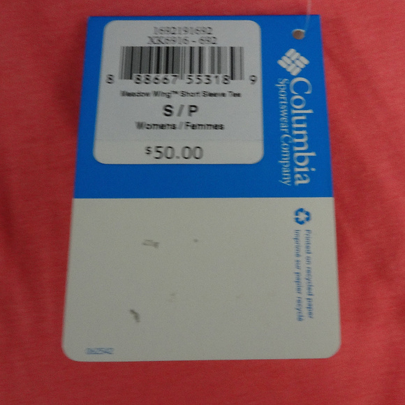 NWT Columbia Salmon Tank Top Size Small NEW - Picture 7 of 8